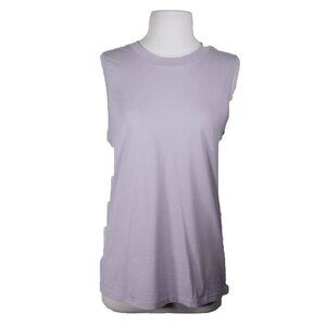 Lululemon Womens Small Purple All Yours Cotton Tank Top Sleeveless Relaxed Shirt
